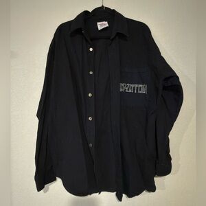 Men's Black Button-Up Jacket